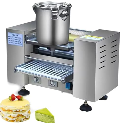 Máquina de crepé, automática con control de temperatura, alta capacidad, antiadherente, para panaderías comerciales