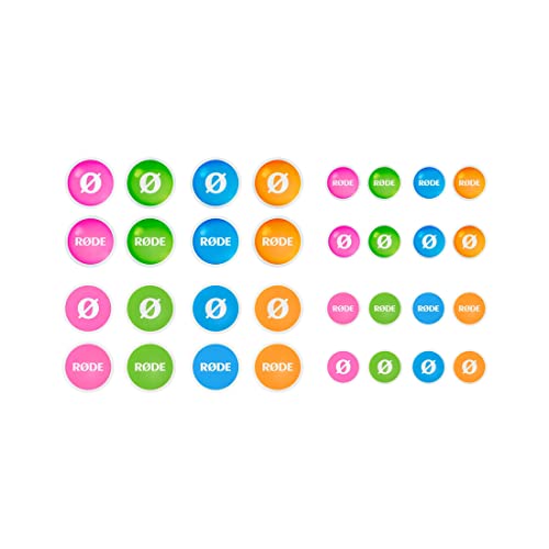 Rode Colors 3 kit d'identification et chiffon pour podcast de groupe