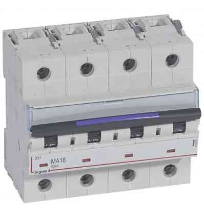 Disjoncteur magnétique seul DX³-M 50kA - 4P 400V~ - 16A - 6 modules