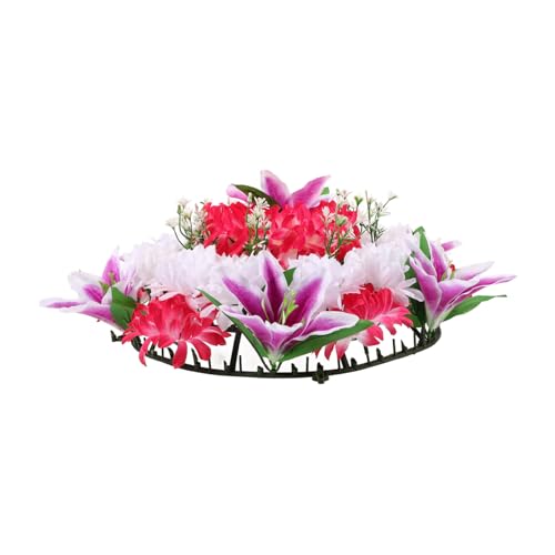 VOSAREA Funebre Artificiali Per Commemorazione Lifelike Per Cimitero Decorazione Per Funerali e Attività Colori Casual