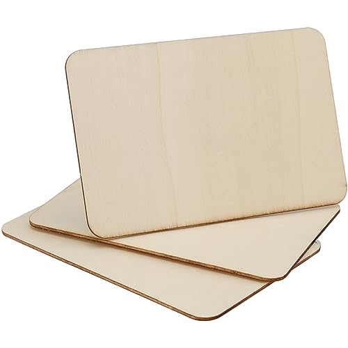 Plaques en bois de tilleul brut de 10,2x15,2 cm pour gravure laser et pyrogravure