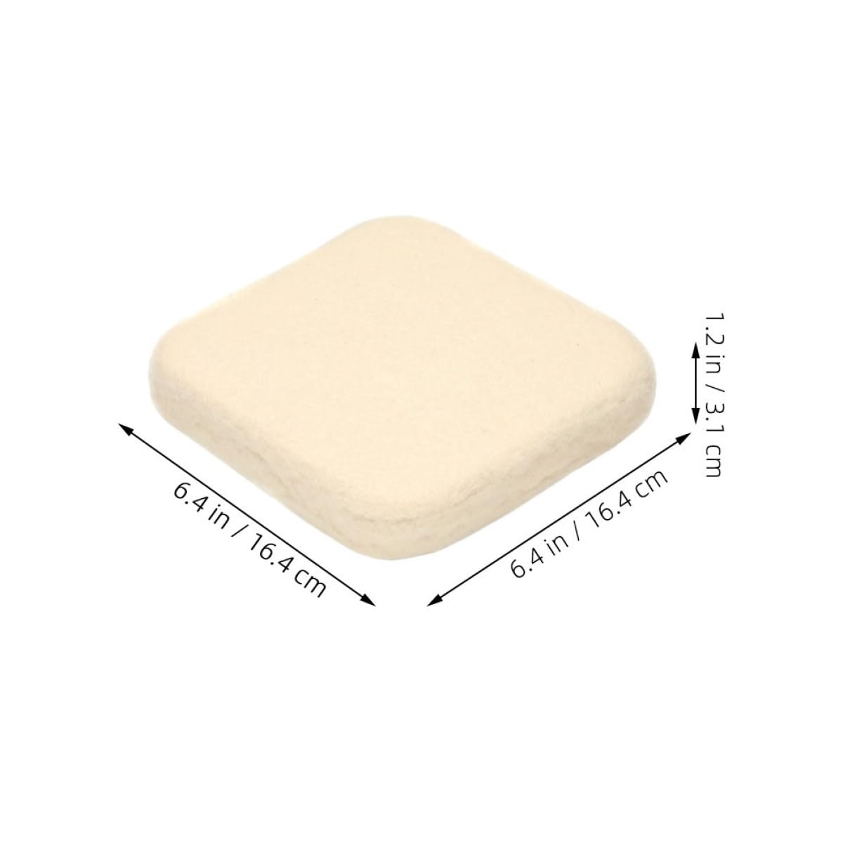 Anneome Almohadilla de Fieltro de Lana de Color Claro para Manualidades, Tapete para Trabajos de Artesanía, Cojín para Fieltrar Aguja, Uso Profesional y Principiantes, Superficie