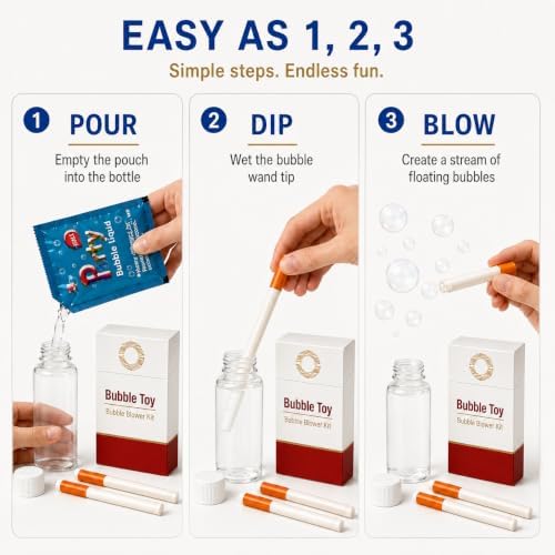 Bubble Blower Kit with Refill Bubble Solution image 5