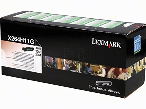 Toner black Lexmark X 363 DN X264H11G pour resoudre les problemes d'impression floue