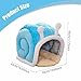 Baoblaze Pet Cat Bed Cat House Warm Unique Hideaway Hut Entertainment Puppy Kennel Playing Resting Pet Supplies Dog House Kitten Cave, L 50cmx43cmx45cm