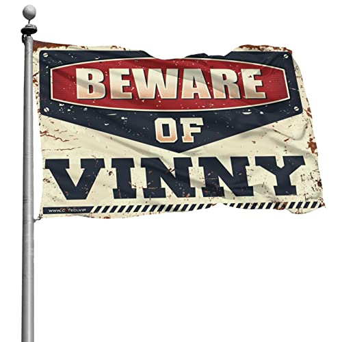 Drapeau Vinny 152x244 cm pour déco de dortoir étudiant et chambre de garçon