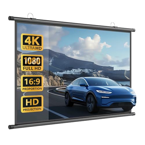 Pantalla manual para proyector 72" 16:9 miniatura 1