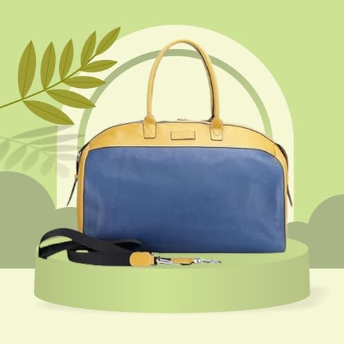 Handmade Weekender Duffel Bag in Full-Grain Leather | Exquisite Travel Bag for Men and Women | Robust, Roomy, and Traditional Style Duffel Bag | Ideal Birthday, Anniversary & Housewarming (Pack Of 2)2