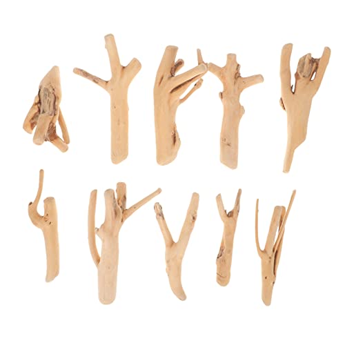 KESYOO 10pcs Assorted Natural Driftwood Decor for Aquarium Small Aquarium Driftwood Branch Unique Chic Design Fish Tank Supplies
