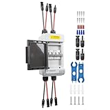 PJERJZN Solar PV Trennschalter 60A 1000V DC Miniatur Leistungsschalter mit Solarstecker Kabel Wasserdichtem Gehäuse für Solaranlagen Haushalte Batteriespeicher (1000V 60A)