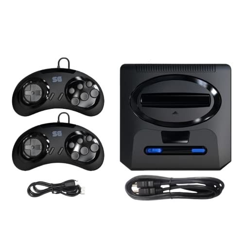 Akin Consola de videojuegos de 16 bits, juegos clásicos Sega NES de 1913, salida de TV HD 4K, consola de juegos retro con 2 controladores con cable para cumpleaños de niños y adultos