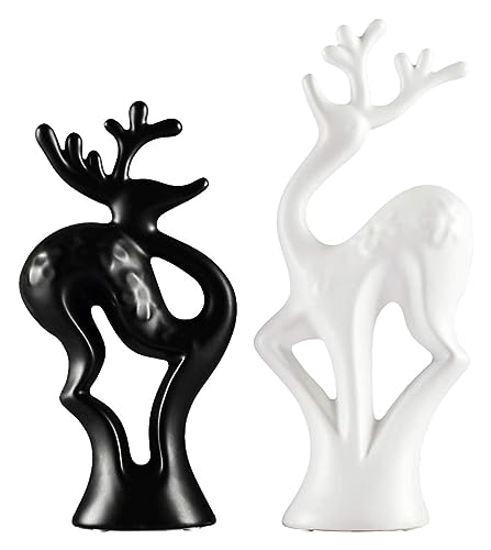 Ornement artisanal de cerf doré, le cadeau de crémaillère Feng Shui idéal