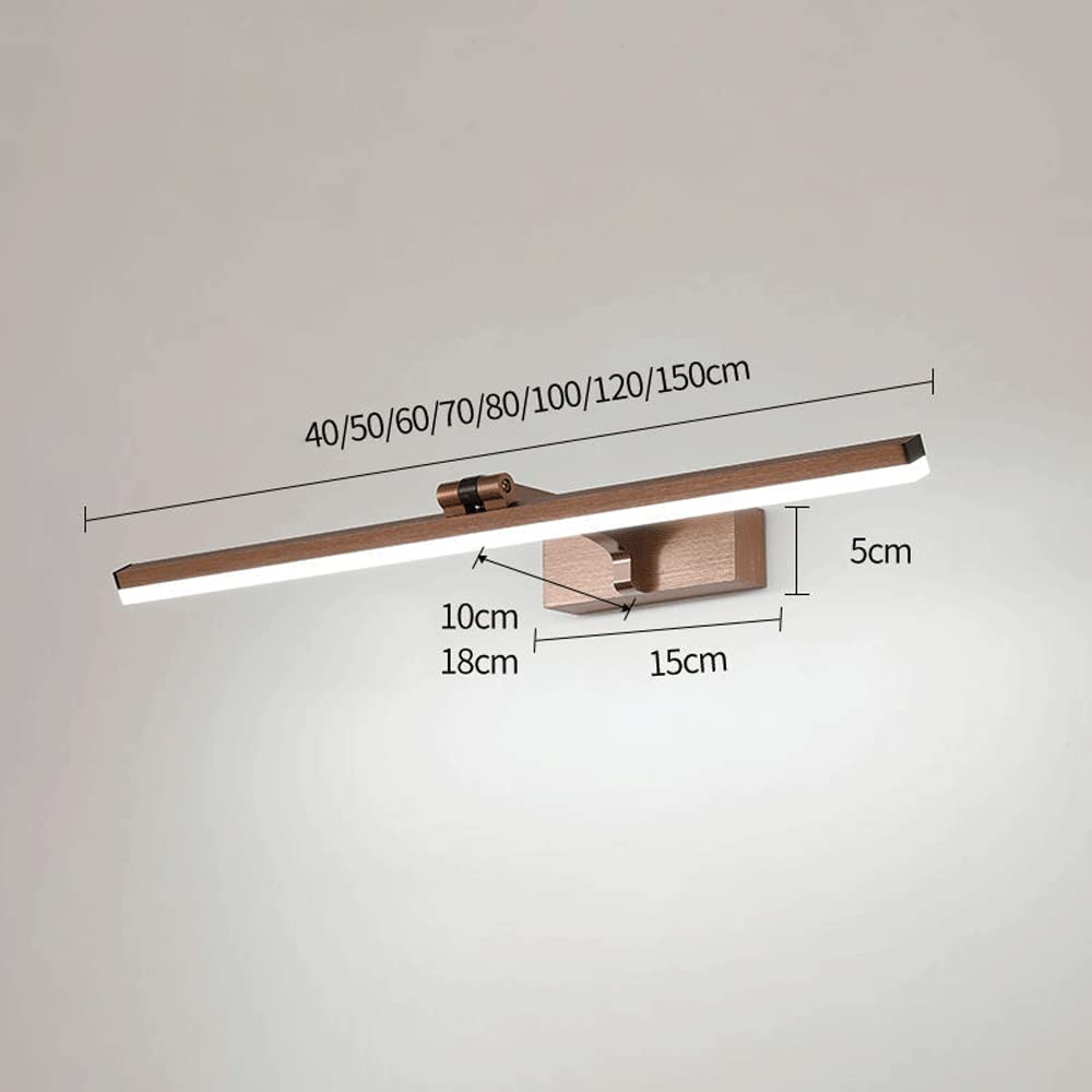 Lámpara de Pared LED Ajustable para baño, giratoria 180°, con luz para Espejo de tocador, iluminación Moderna para Maquillaje, para frentes de armarios, inodoros y vestidores. Ilum