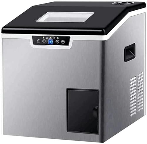 Counter top Ice Maker Machine, Compact Self-Cleaning Ice Makers, Portable Ice Cube Maker with Scoop & Basket for Home Office Bar