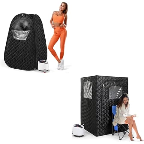 Portable Sauna 51" with Full Body Personal Sauna Cover