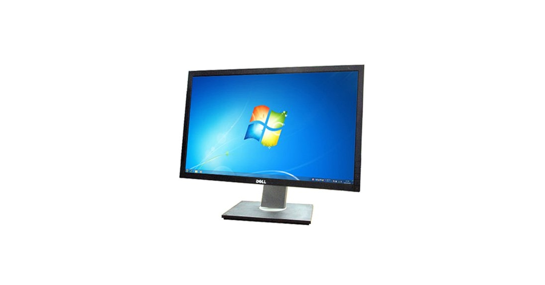 良好！DELL　フルHD　２４ワイドモニタ　LEDバックライト DELL 液晶モニター 美品！DELL、HP限定 24インチワイド 回転調整