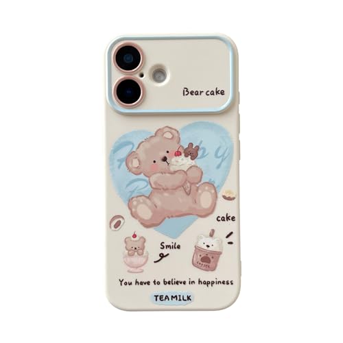 Coque objectif photo iPhone 17 motif ourson blanc pour le quotidien