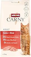 animonda Carny Katzen Trockenfutter Huhn und Rind (1 x 1,75kg), Trockenfutter für ausgewachsene Katzen ohne Zucker und Getreide, mit viel frischem Fleisch und Fisch