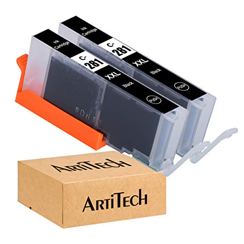 Artitech Replacement For Canon Cli-281 Cli-281 Xxl Bk Black Compatible Ink Cartridges Works For Pixma Tr7520 Tr8520 Ts9120 Ts6120 Ts6220 Ts8120 Ts8220 Ts9520 Ts9521C Printers 2 Pack Cli-281Xxl Bk #TOP27