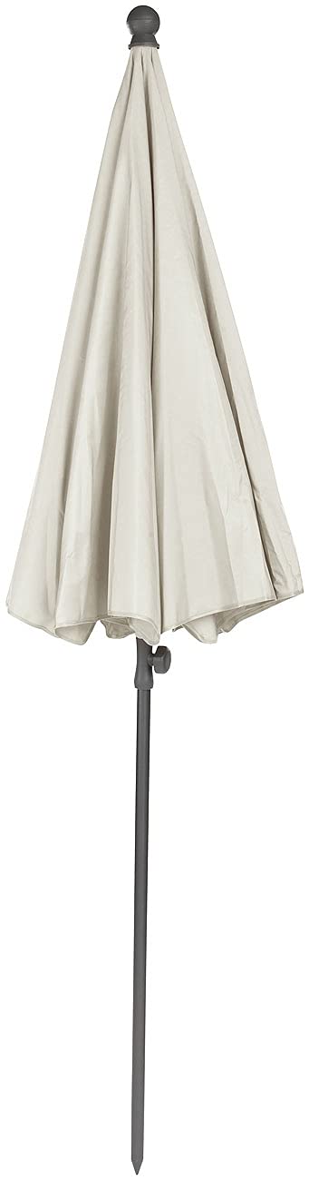 Royal Gardineer ombrellone con borsa: Set da 2 Ombrelloni a 2 parti., crema, Ø 200 cm, Protezione solare UV 50+ (ombrellone per lago balneabile, ombrelloni balconi, vela parasole)