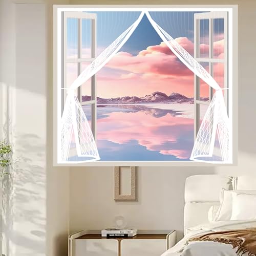 Moustiquaire pour portes aimantée sans perçage pour bloquer les insectes