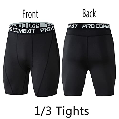 Calças de Compressão Masculina Leggings para Corrida, Ginásio, Esporte Fitness com Ajuste Rápido, Se