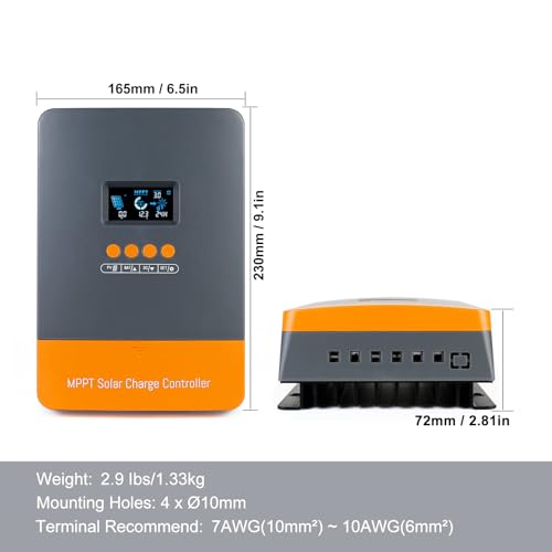 Controlador De Carga Solar (60A), MPPT 12V 24V 36V 48V Controlador 60amp, Regulador De Carga Solar,