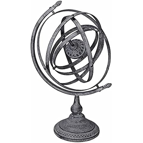 Astrologische Sonnenuhr Eisen Antik Gartenuhr Landhausstil Schattenuhr Grau aja268 Palazzo Exklusiv Cover