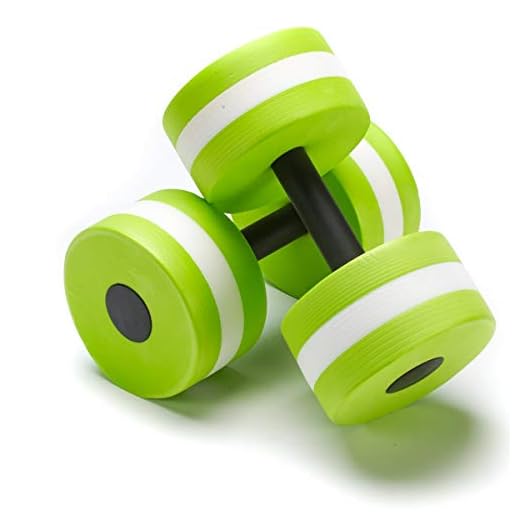 Black Mountain Products Aquatic Exercise Water Dumbbells (Set of 2), Green