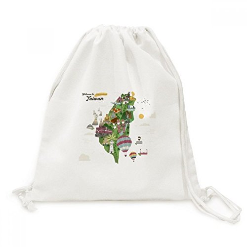 Toile de qualité supérieure pour le sac cordon Taiwan au design artistique exclusif