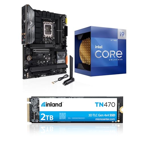 3 in 1 Bundle: Intel 12900K Desktop CPU+ASUS Tuf Gaming  WiFi Motherboard+ TN470 2TB NVMe SSD - INLAND Z790-Plus