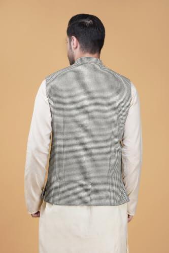 Image of Vastraa Fusion Men's Pure Wool Export-Quality Indian Traditional Nehru Jacket /Woolen Jacket For Men