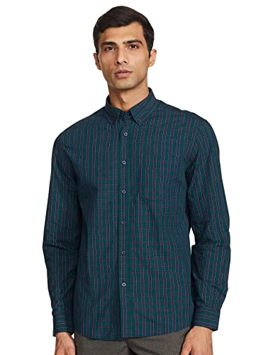 Image of Marks & Spencer Mens Solid Polyester Blend Collared Neck Regular Fit Easy Iron Shirt (Pack of 2)