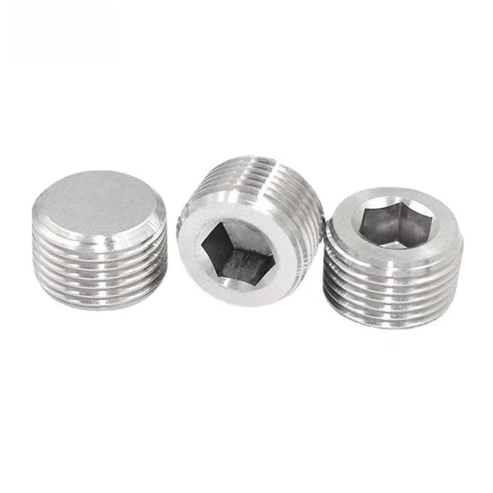 Tapón hexagonal interior de acero inoxidable 304 con rosca macho BSPT/BSPP/NPT, rosca BSPP, 3/4 de pulgada