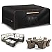 Aoretic Outdoor Garden Furniture Covers Waterproof Rectangular with Air Vent Garden Table Cover Waterproof for Patio Bistro Set Rattan Sofa Chairs Outside Seating 180x120x74CM 420D Oxford Fabric