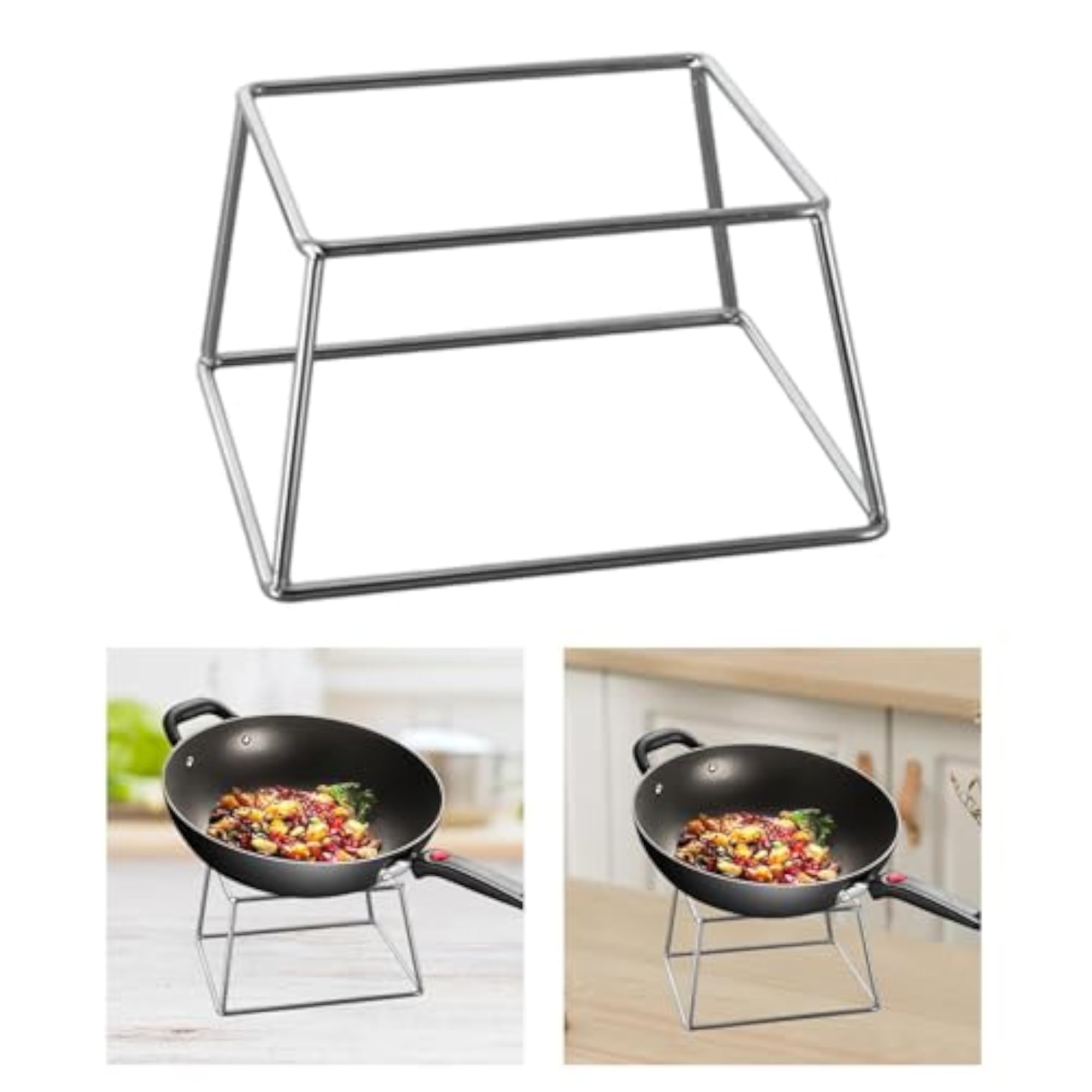 Heavy Duty Wok Insulation Rack for Kitchen Use