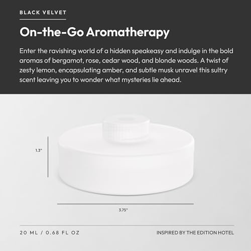 Image of Aroma360 - Smart Car Diffuser Oil - Black Velvet - Premium Car Air Freshener Cartridge - Zesty Citrus, Black Fig, & Floral Rose - Essential Oils - Vegan - Aromatherapy - Cars, Trucks, SUVs, RVs & More