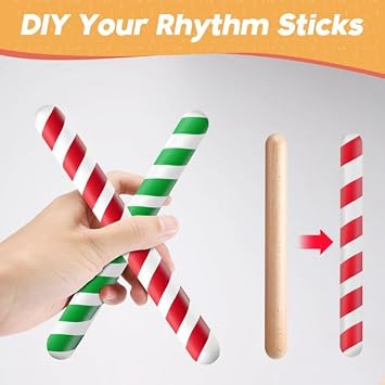 8 Pairs Rhythm Sticks Percussion Instrument Classical Wood Claves Musical Percussion Instrument Natural Hardwood Teaching Aids For Early Education Music Sticks For Kids