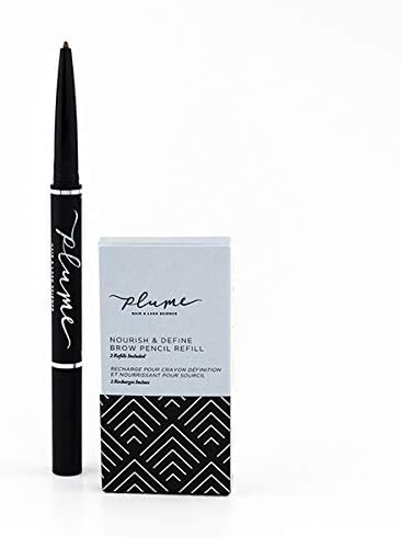 Plume - Nourish + Define Natural Brow Pencil Refill | Clean, Plant-Based, Vegan (2 pack) (Golden Silk)