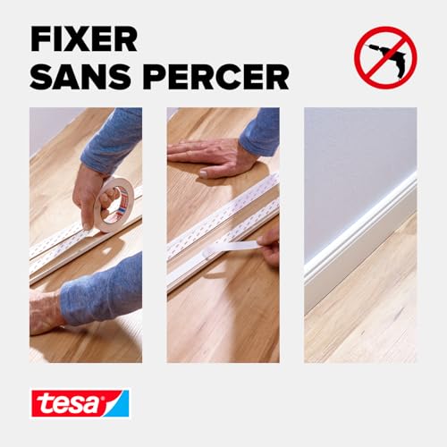Ruban de fixation TESA Double face 5 x 19 mm Charge supportée : 10 Kg/ Pour papier peint et plâtre - vue 5