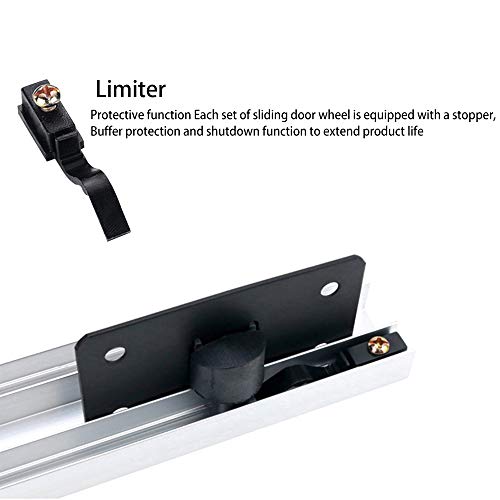 KiKiHong 2 Set Schiebetürbeschlag Schiebetür Rollen Schrank Schiebetür Rolle Schiebetürrolle für Schiebetür, mit Schraube