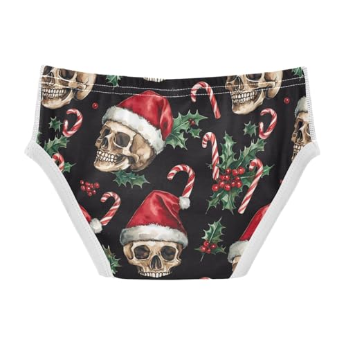 Skulls Christmas Santa Hats Toddler Boy's Underwear 2T 202c01542