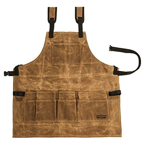 Readywares Waxed Canvas Tool Apron, Carpenter Aprons, Woodworking Aprons #TOP4