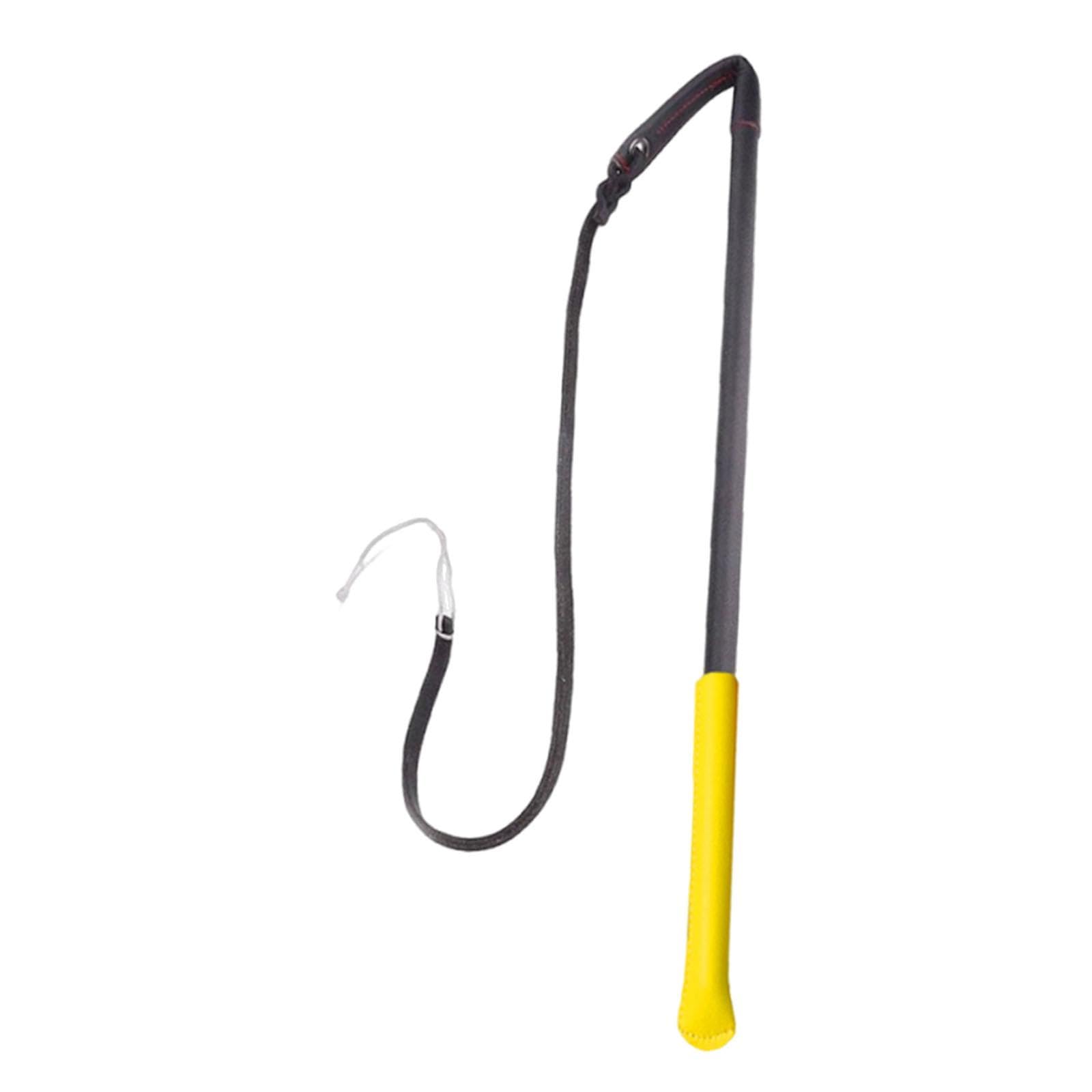 Frusta per addestramento Cani, Frusta per obbedienza, Portatile Resistente all'Usura, per disciplina, Strumento di addestramento comportamentale, Nero Giallo