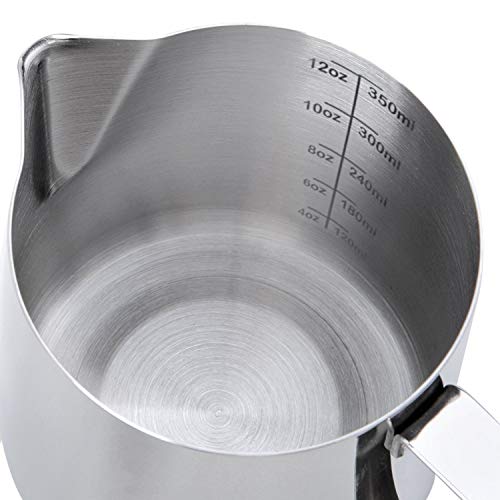Hofason SG_B07BW64SCS_US Stainless Steel Milk Frothing Pitcher Cappuccino Pitcher Pouring Jug Espresso Cup Creamer Cup thumb #3