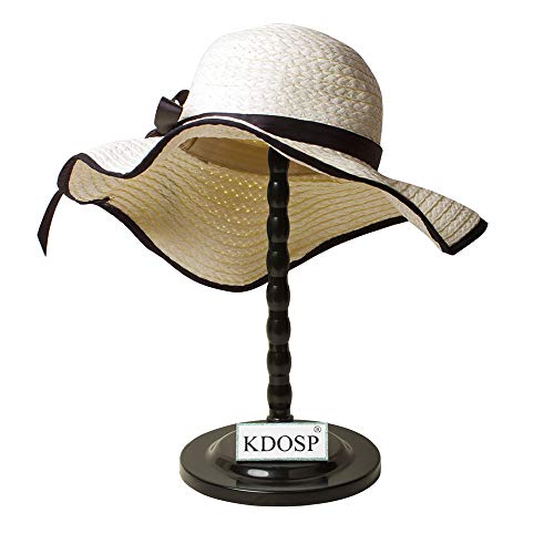 Kdosp Wig Stand Plastic Hat Display Wig Head Holders Mannequin Head/Stand Portable Wig Stand Use Hat For Styling Drying Display Black Plastic Wig Stand (Black) #TOP5