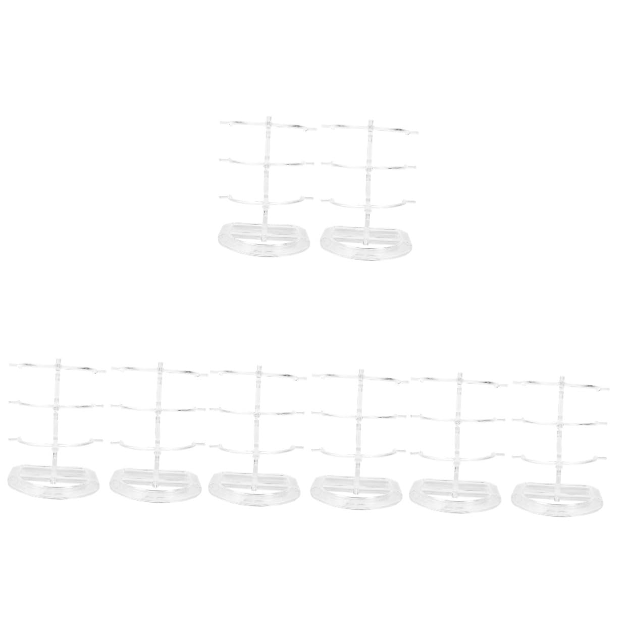 Amosfun 8 Pièces présentoir à lunettes presentoir lunettes support lunettes Support de lunettes détachable Présentoir lunettes transparent Présentoir en verre porte-lunettes de
