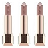 Im praktischen 3er-Pack! Full of life, love and passion – dieser luxuriöse, vegane Lipstick in wunderschönem roségoldenen Packaging versprüht pure Lebensfreude und ist dabei voller toller Eigenschaften.
