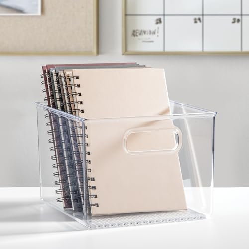 iDesign Fridge Organiser, Stackable Storage Container with Handles, Large & Deep BPA-free Clear Drawer Organizer for Kitchen, Fridge and Refrigerator, Practical Organization, 20.3x20.3x15.2cm - Image 6