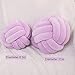 Knot Pillow Ball Round Cushion Pillows, Children Room Decoration Plush Toys Calming Stress Relief Toy (Light Purple,11in/28cm)
